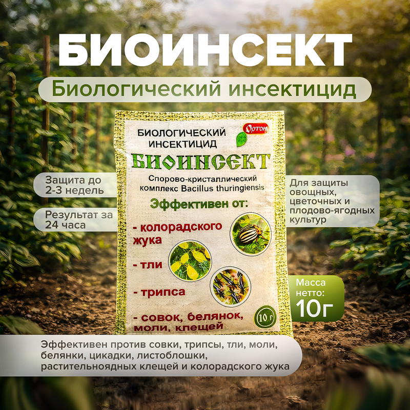 Биологический инсектицид "БИОИНСЕКТ", ОРТОН, 10 г