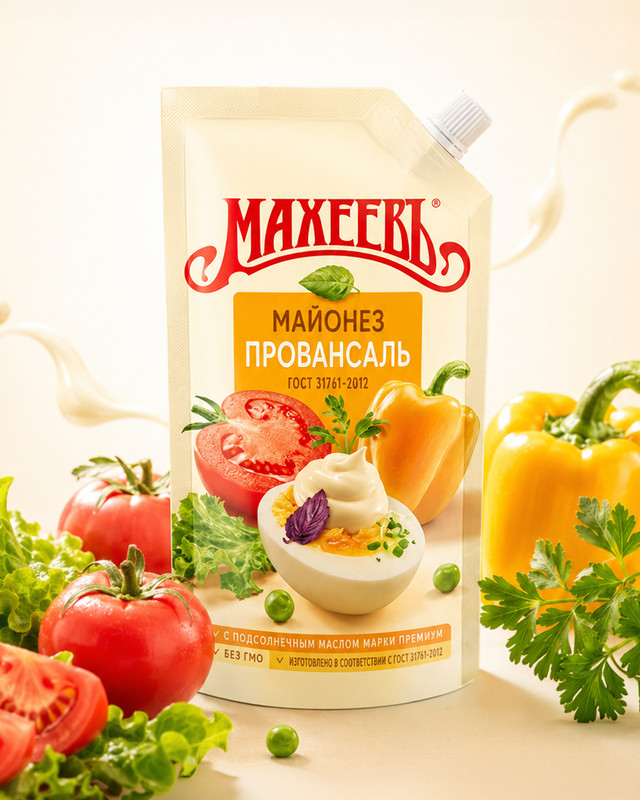 Майонез "Провансаль", Махеевъ, 50,5 %, 190 г