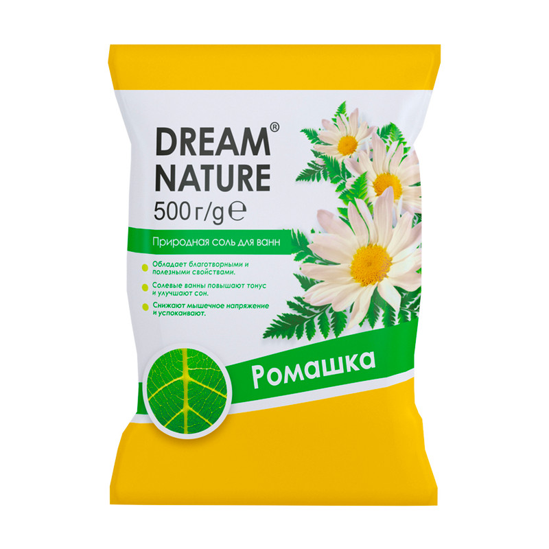 Соль для ванн, DREAM NATURE, 500 г, в ассортименте