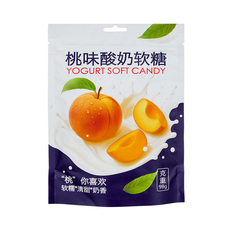 Конфеты йогуртовые со вкусом персика, 98 г