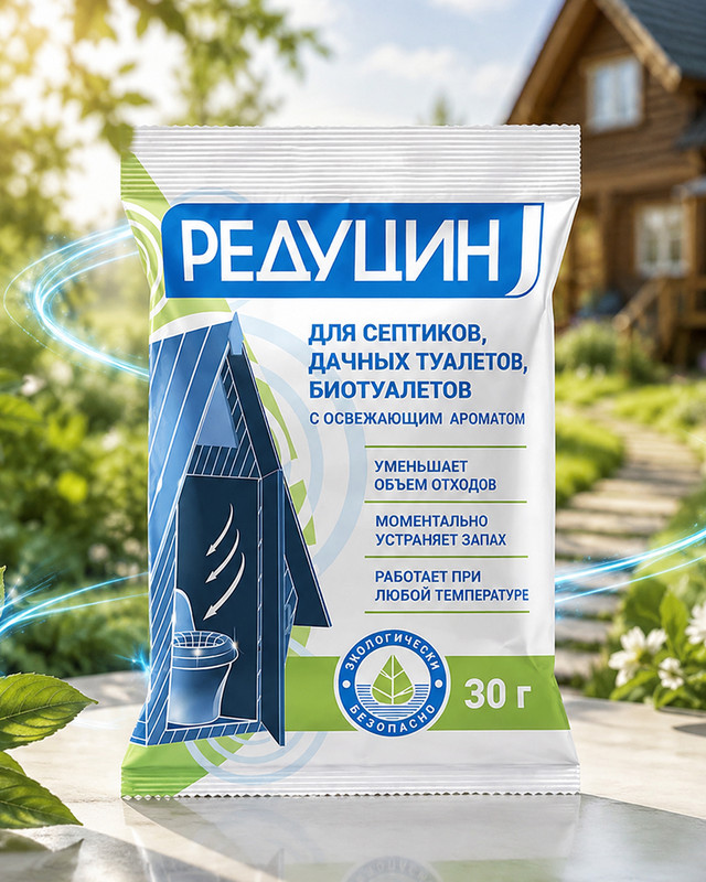Средство для дачных туалетов, Редуцин, 30 г