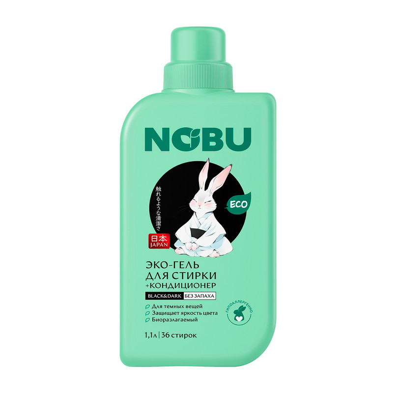 Эко-гель для стирки, Nobu, 1,1 л