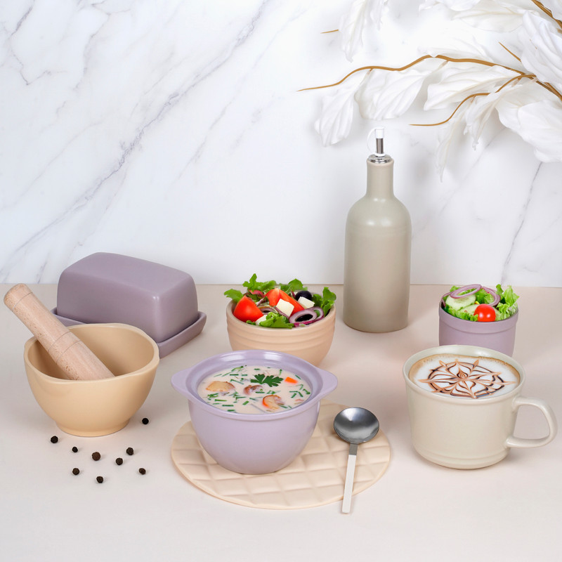 Бульонница с ручками, O'Kitchen, 550 мл, в ассортименте