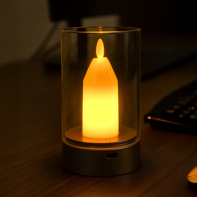 Светильник светодиодный с кабелем USB "Свеча", FLARX