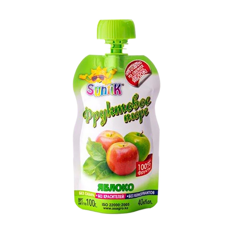 Фруктовое пюре, Suntik, 100 г, в ассортименте