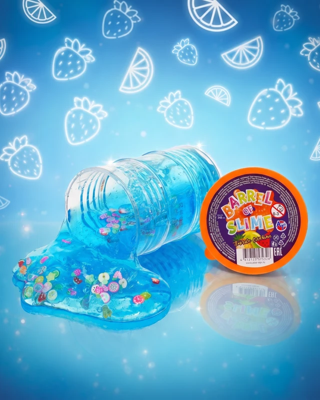 Игрушка "Бочка слайма", 240 мл