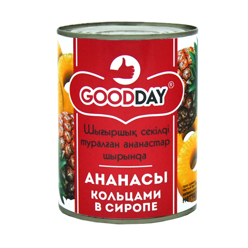 Ананасы в сиропе, GOODDAY, кольца, 850 г