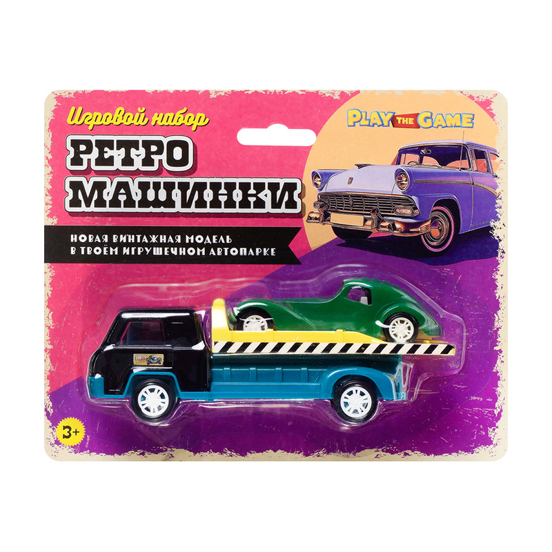 Игровой набор "Ретро-машинки", Play the Game, в ассортименте