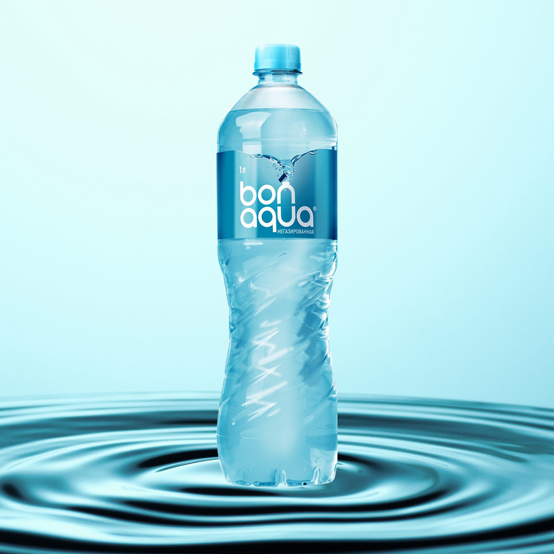 Минеральная вода, Bon Aqua, негазированная, 1 л