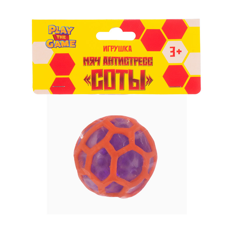 Игрушка мяч антистресс "Соты", Play the Game, в ассортименте
