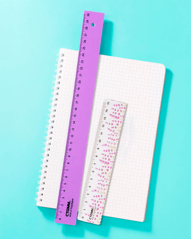 Набор линеек, СТАММ, 2 шт., в ассортименте