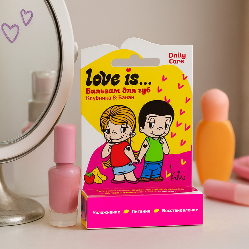 Бальзам для губ "Daily Care", Love is…, в ассортименте