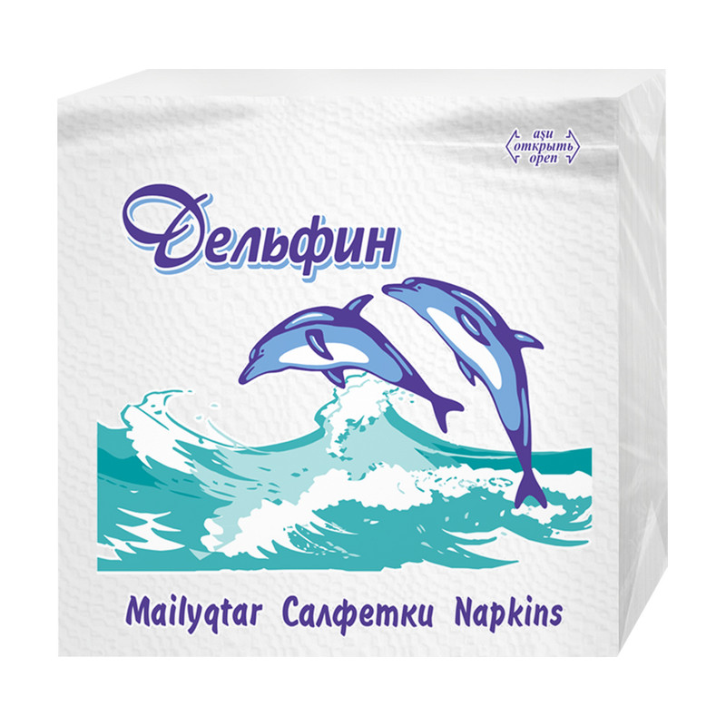 Салфетки бумажные, Дельфин, 70 шт.