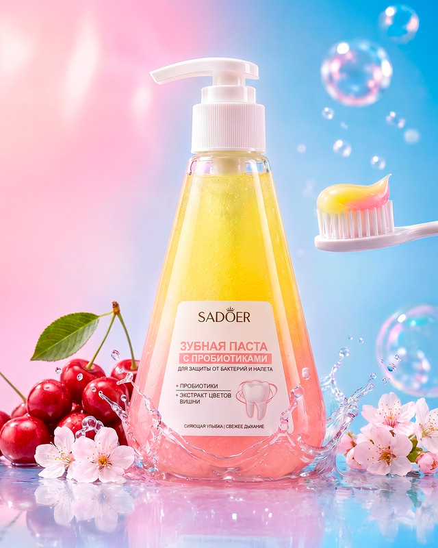 Зубная паста, SADOER WHITE, 220 г, в ассортименте