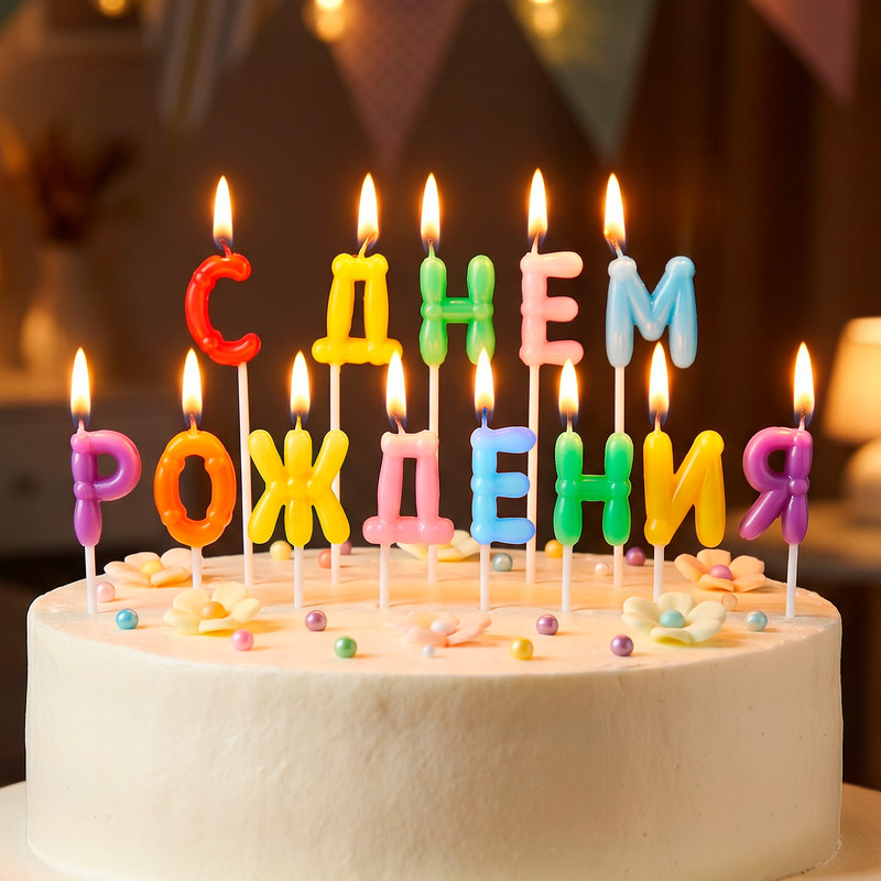 Свечи "Калейдоскоп", 13 шт., в ассортименте