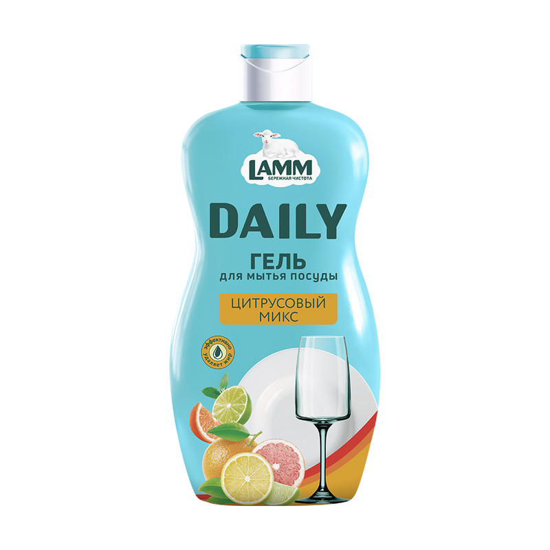 Средство для посуды, Lamm Daily, 650 мл, в ассортименте