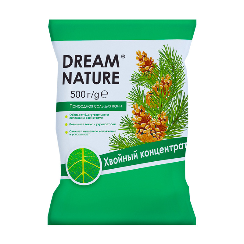 Соль для ванн, DREAM NATURE, 500 г, в ассортименте