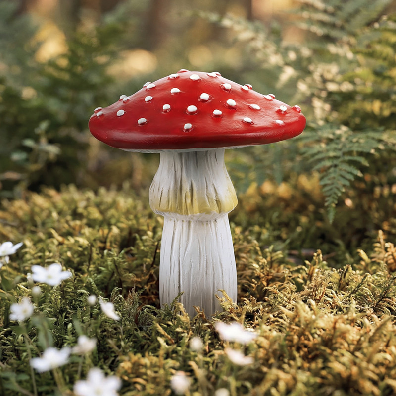 Светящаяся садовая декорация "Гриб", GreenArt, 9,5х14 см, в ассортименте