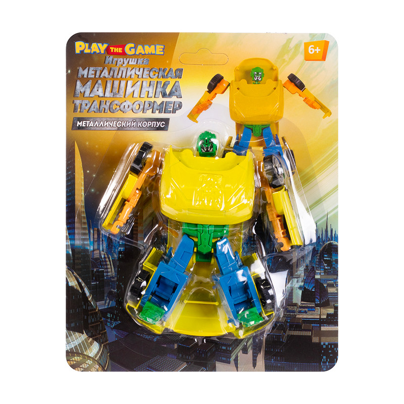 Игрушка "Металлическая Машинка трансформер", Play the Game, в ассортименте