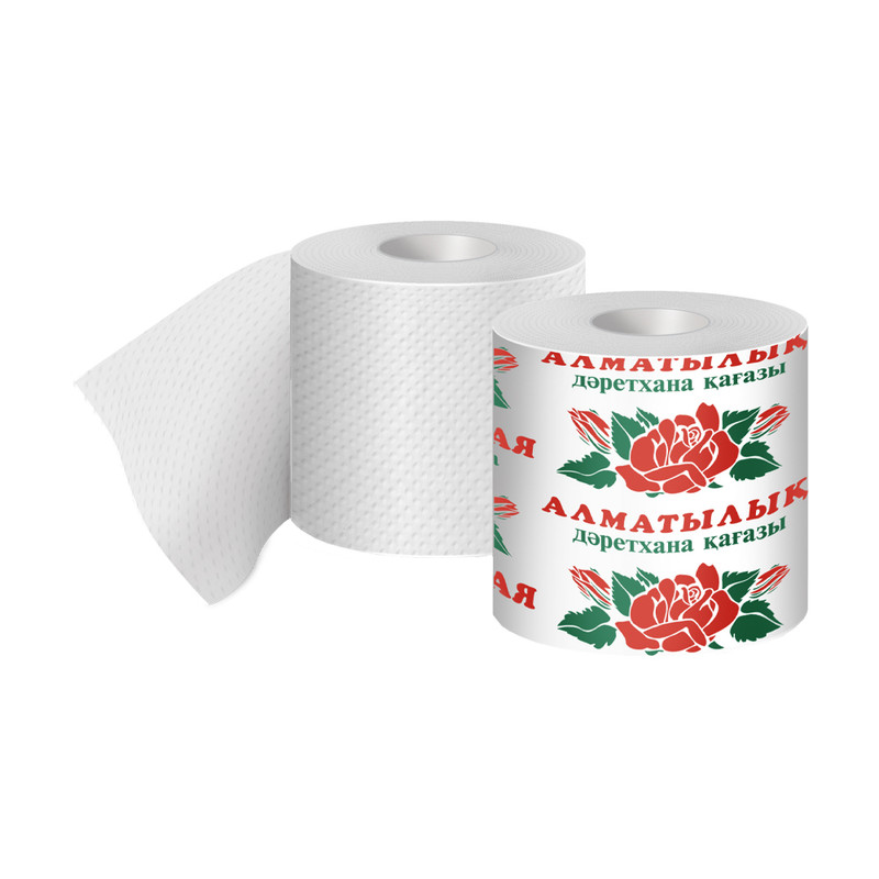 Туалетная бумага "Алматинская", Карина, 1 слой