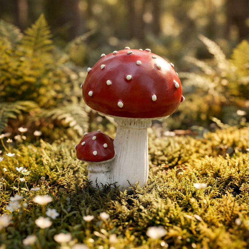 Светящаяся садовая декорация "Гриб", GreenArt, 9,5х14 см, в ассортименте