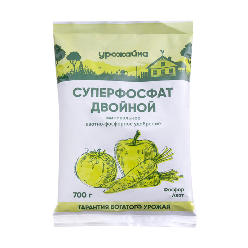 Удобрение "Суперфосфат двойной", Урожайка, 700 г