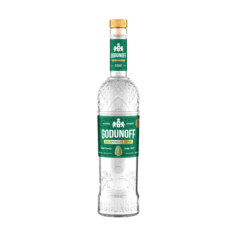 Водка "Кедровый орех", Godunoff, 40%, 0,5 л