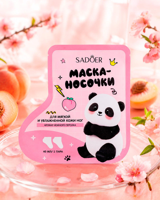 Маска-носочки, SADOER, 40 мл, в ассортименте