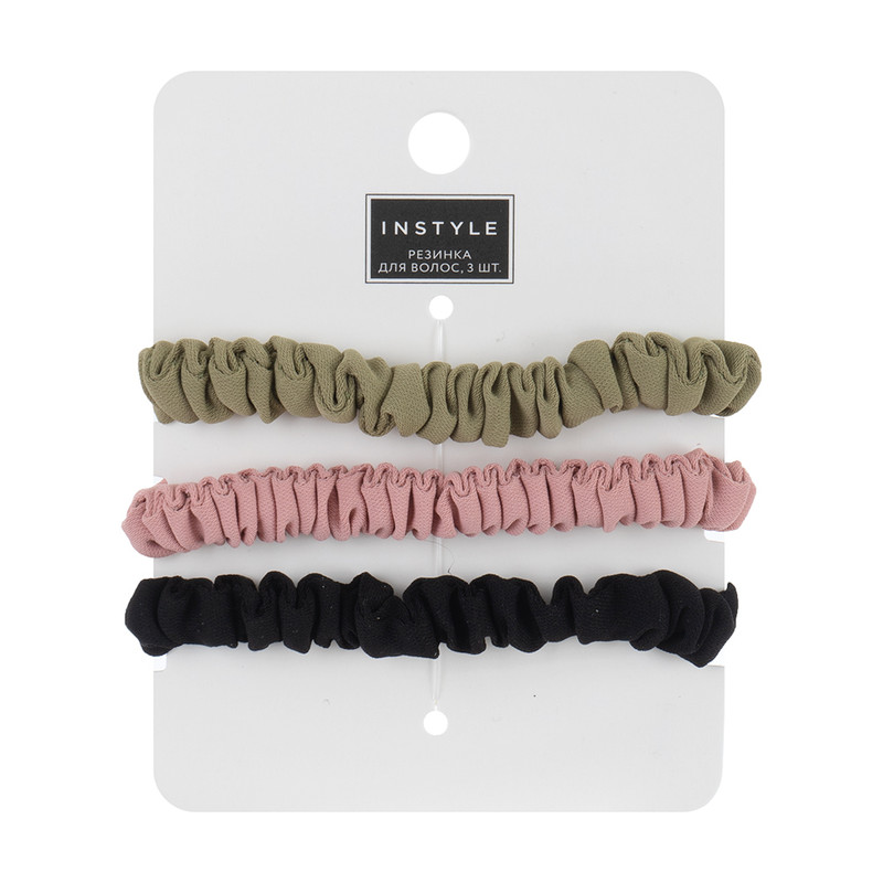 Резинка для волос, INSTYLE, 3 шт., в ассортименте