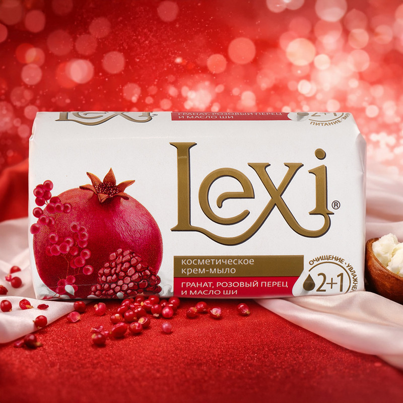 Крем-мыло косметическое "Lexi", 140 г, в ассортименте