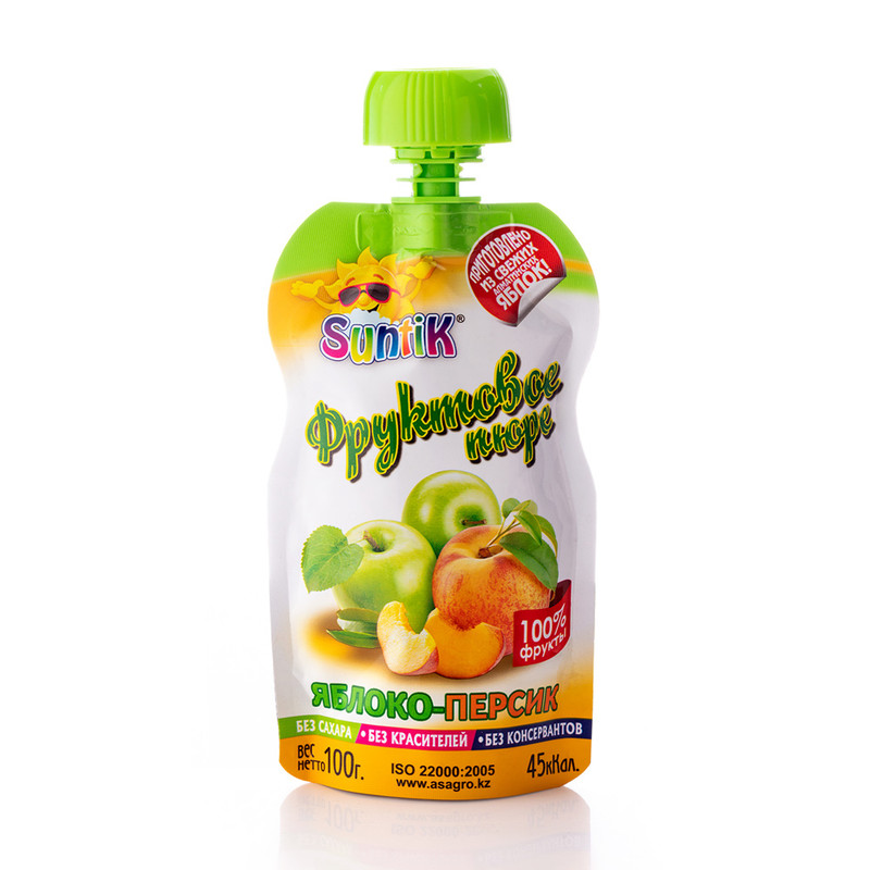 Фруктовое пюре, Suntik, 100 г, в ассортименте