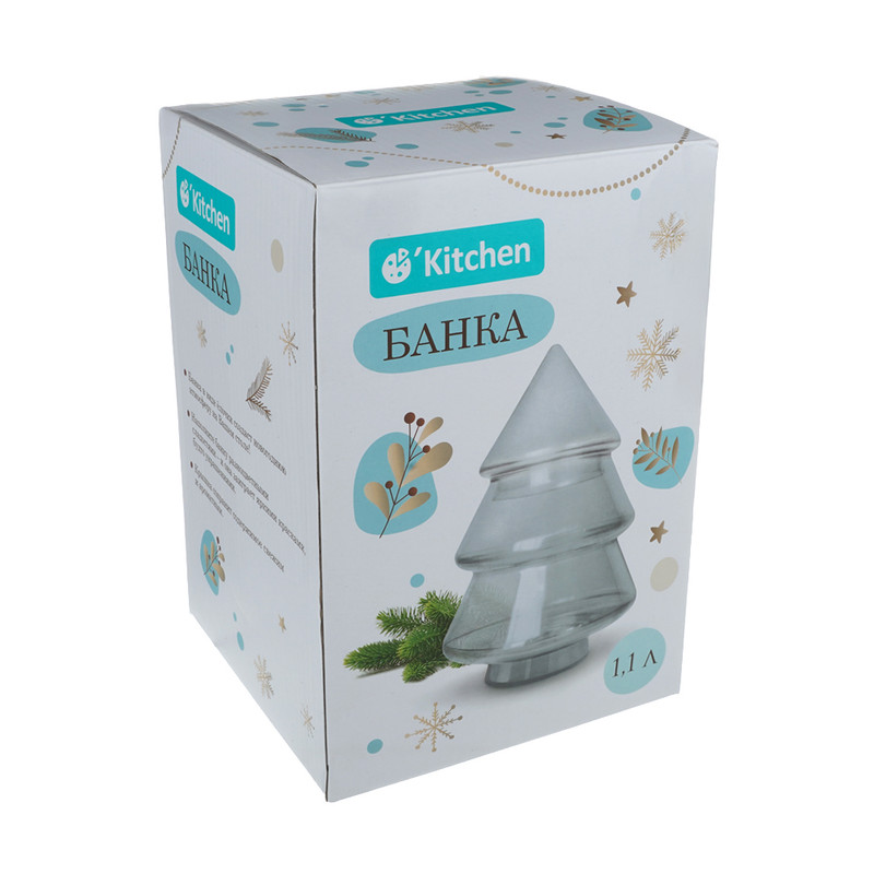 Банка, O'Kitchen, 1,1 л, в ассортименте