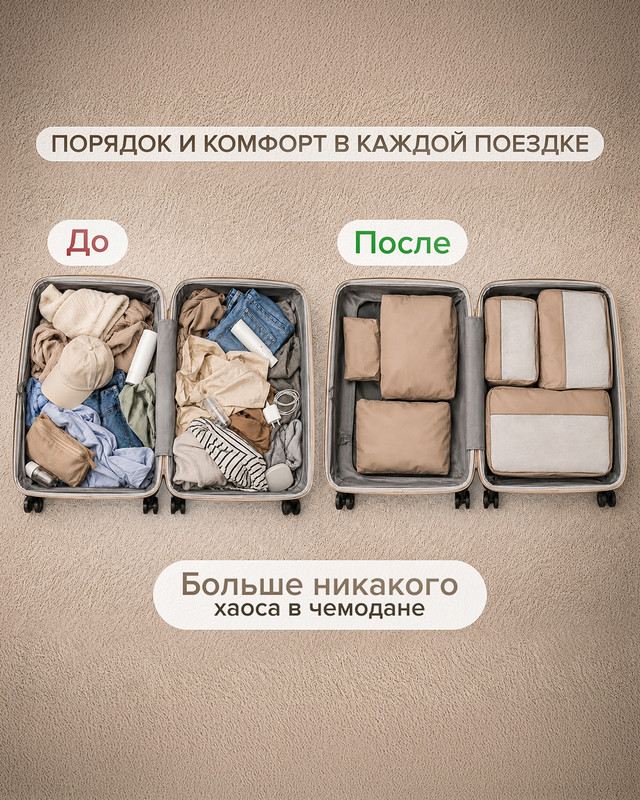 Набор дорожных органайзеров, For travel, 3 шт., в ассортименте