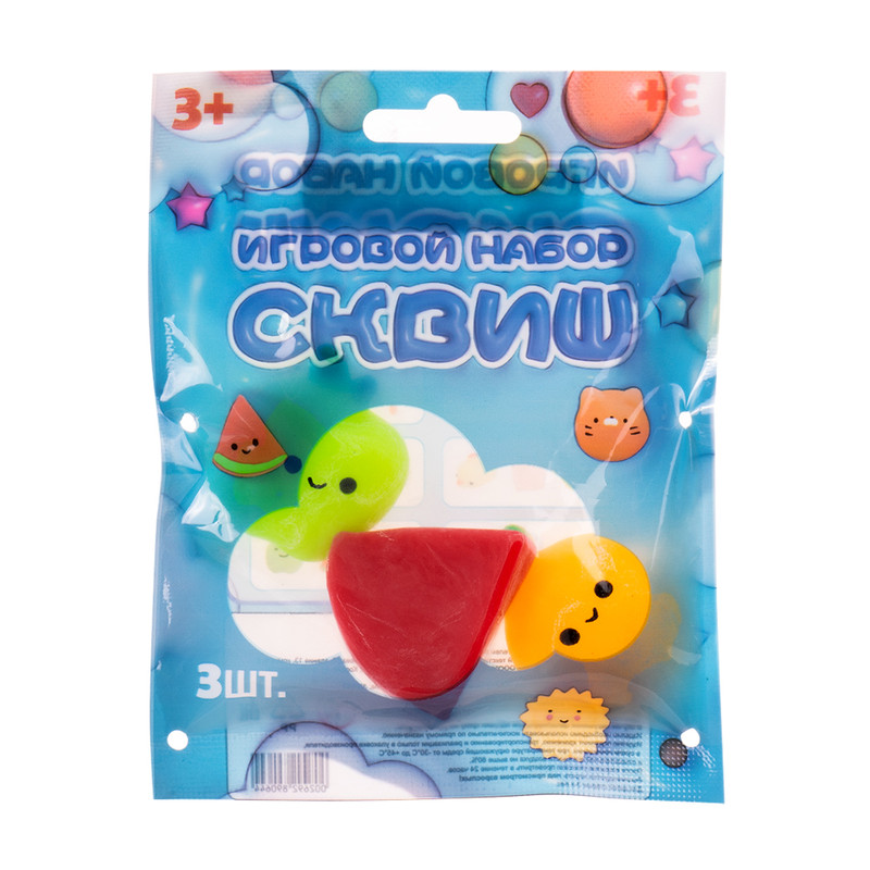 Игровой набор "Сквиш", 3 шт., в ассортименте