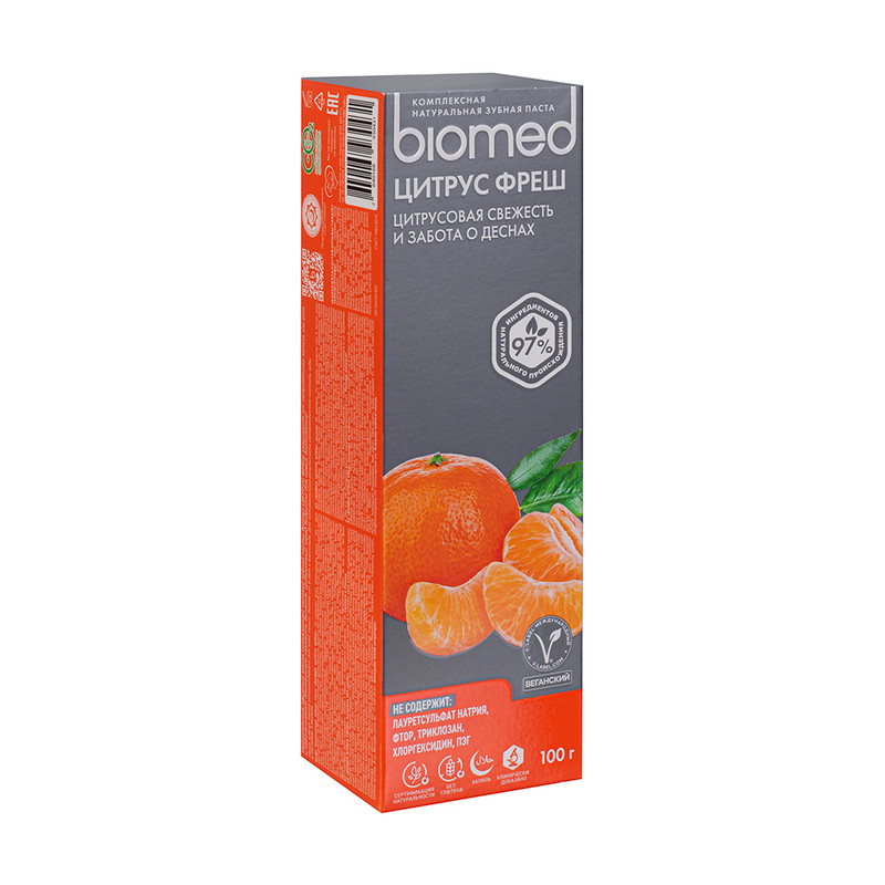 Зубная паста, BIOMED, 100 г, в ассортименте