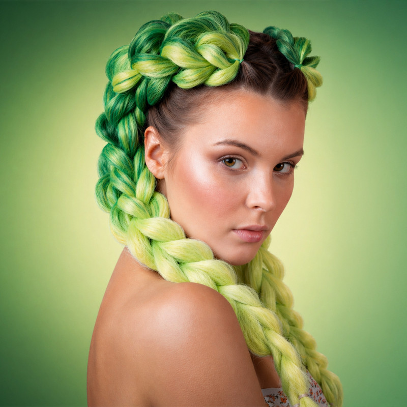 Канекалон (искусственные волосы), 100 г, 130 см, в ассортименте
