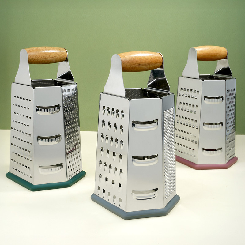 Тёрка шестигранная, O'Kitchen, 14х12х24 см, в ассортименте