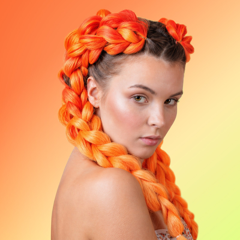 Канекалон (искусственные волосы), 100 г, 130 см, в ассортименте