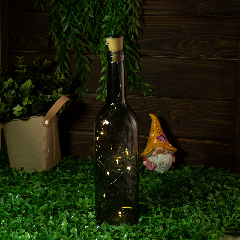 Гирлянда "Пробка" на бутылку, Greenart, 1 м, на солнечной батарее