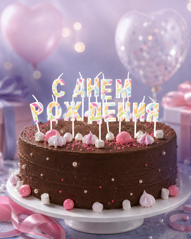 Свечи ДР "Мозаика", PARTY, 13 шт., в ассортименте