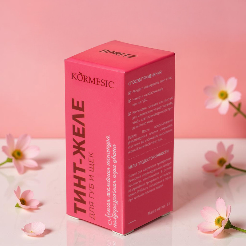 Тинт-желе для губ и щёк, KORMESIC, 6 г, в ассортименте