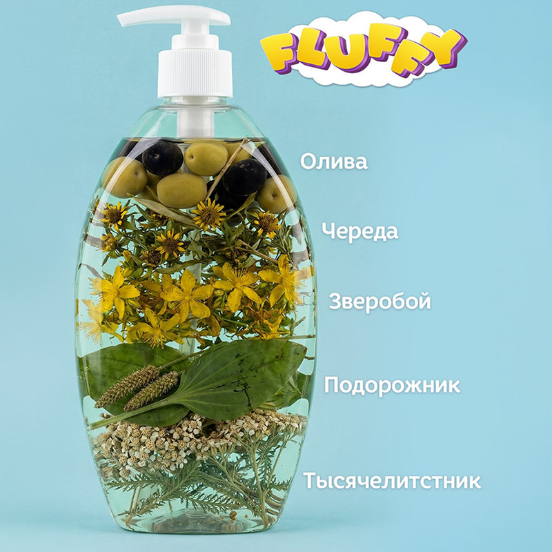 Жидкое мыло детское "Мегамонстры", Fluffy, 1000 мл