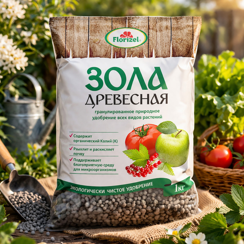 Зола древесная, 1 кг
