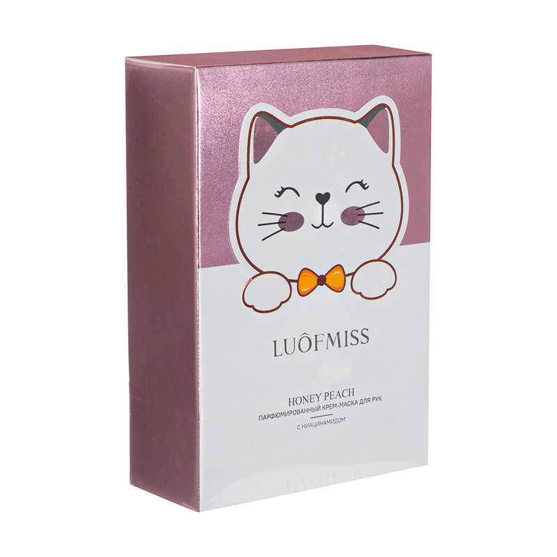Парфюмированный крем-маска для рук "Медовый персик", LUOFMISS, 80 г