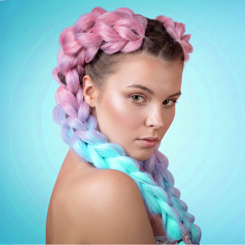 Канекалон (искусственные волосы), 100 г, 130 см, в ассортименте