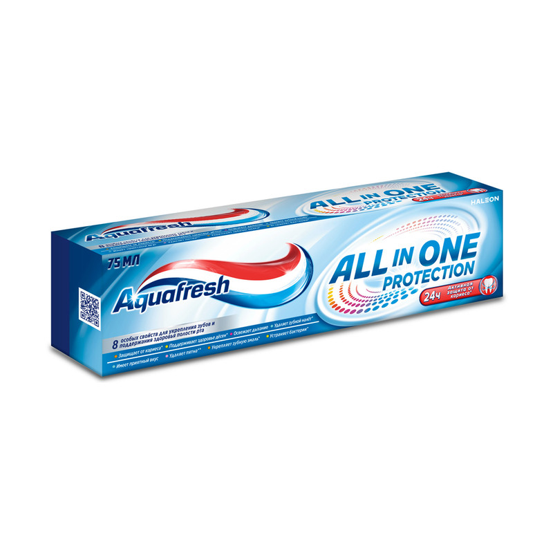 Зубная паста "All In One Protection", Aquafresh, 75 мл