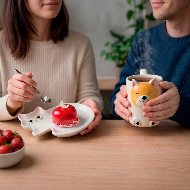 Тарелка десертная, O'Kitchen, 20,5х17 см, в ассортименте