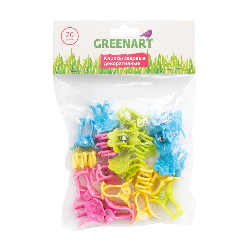 Клипсы садовые декоративные, Greenart, 20 шт.