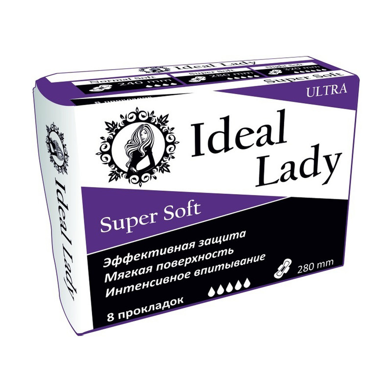 Прокладки "Super Soft", Ideal Lady, 8 шт.