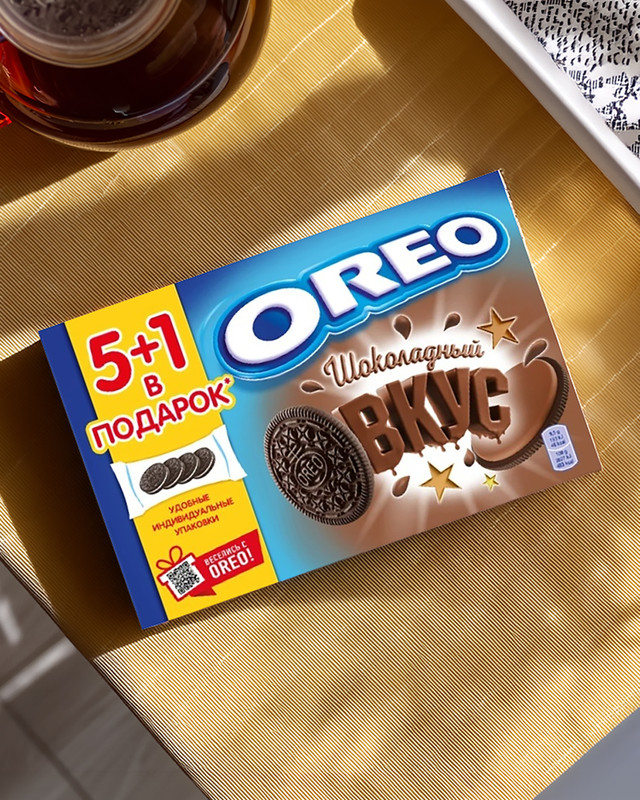 Печенье с какао и начинкой, Oreo, 228 г, в ассортименте